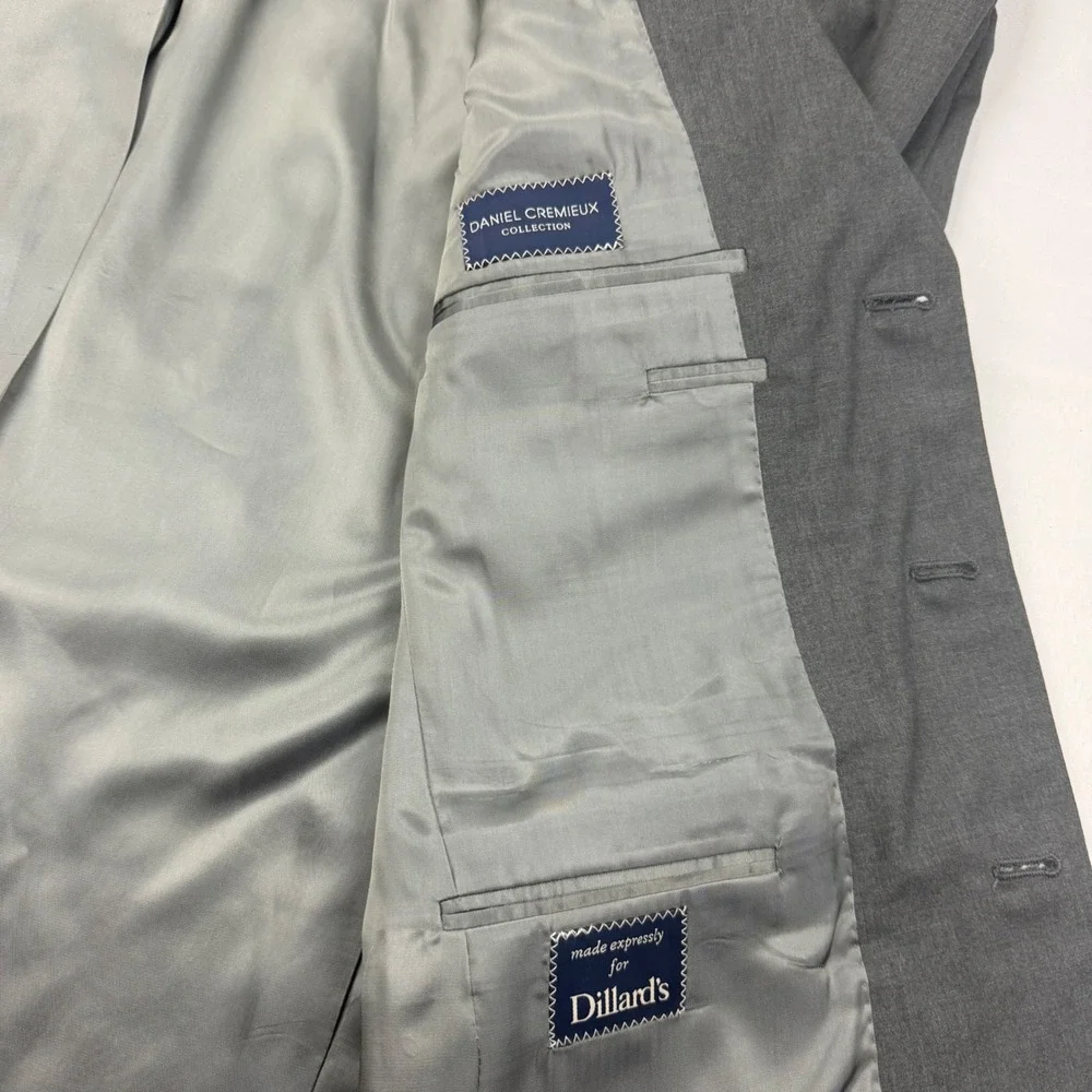 NWT Daniel Cremieux Blazer Mens 40R Grey Loro Piana Wool 3-Button‎ Sport Coat
